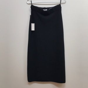 Aritzia Black Wool Long Skirt NWT